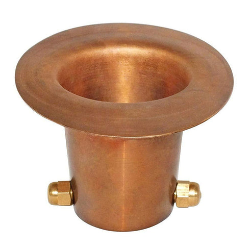 Pure Copper Gutter Adapter with Brass Bolt for Rain Chain Installation, Large